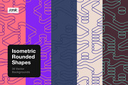 Isometric Rounded Shapes, a Background Graphic by dvtchk (Thumbnail 13 of 15)