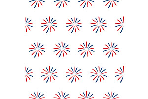 Seamless pattern of red and blue, an Object Illustration by GraphiShop
