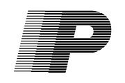 Letter P speed motion lines logo, a Branding & Logo Template by Leksono (Thumbnail 1 of 2)