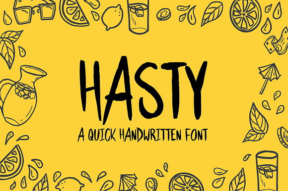 Hasty Font preview 7