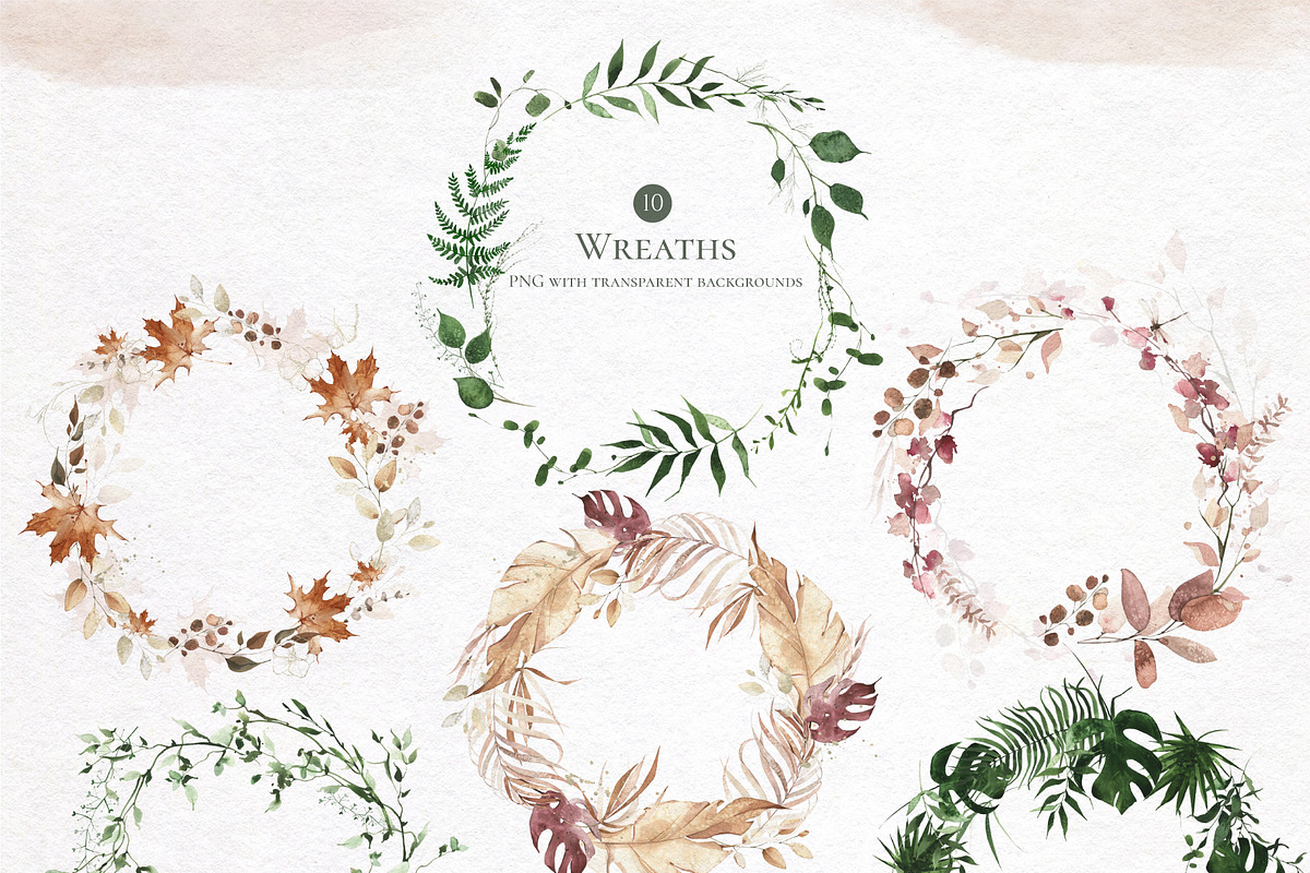 World Of Leaves. Greenery Watercolor, an Object Graphic by Khrys.art (Photo 3 of 15)
