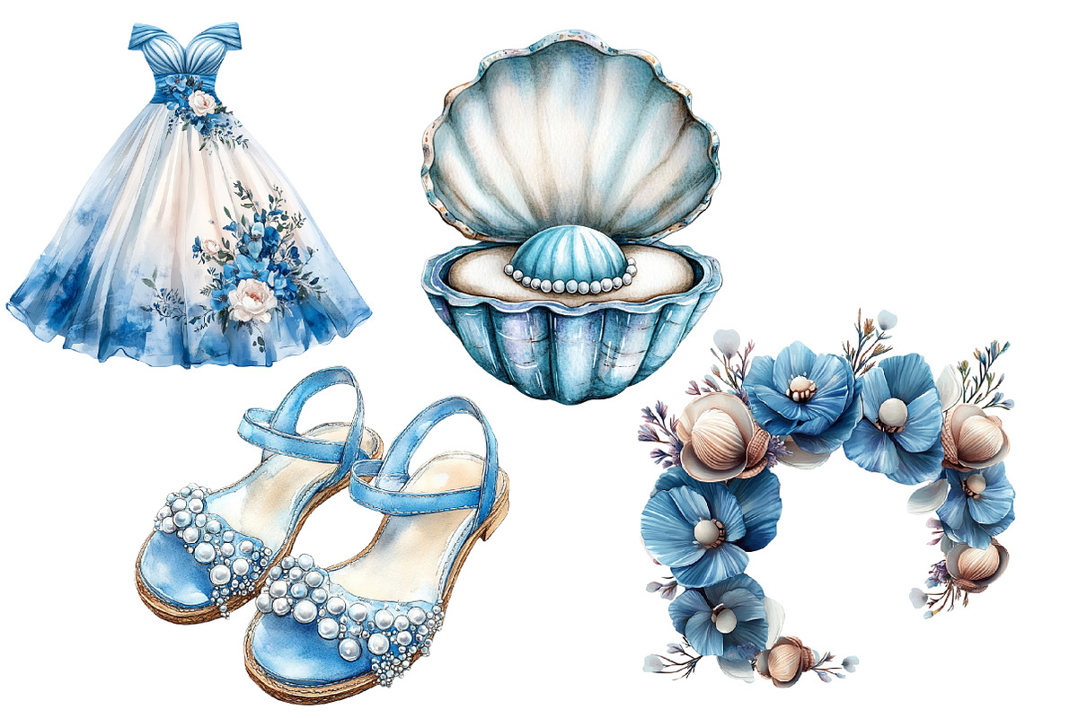 Beach Wedding Set Clipart, an Illustration by Designworld (Photo 6 of 7)