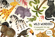 Wild Animals Watercolor Collection, an Animal Illustration by Hanna's ArtLab (Thumbnail 1 of 4)