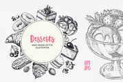 Sketch vector set of dessert., a Food Illustration by natadanko (Thumbnail 4 of 4)