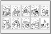 Transportation Coloring Book for Kid, a Transportation Illustration by Lamia Emad (Thumbnail 2 of 5)