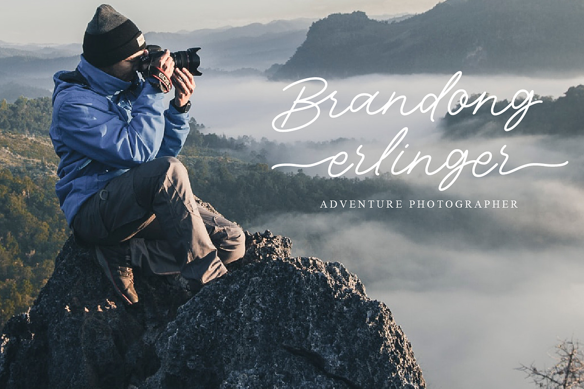 Brastagi Monoline Script Font, a Script Font by ribethstudio (Photo 5 of 8)