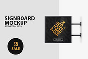 Signboard Lightbox PSD Mockup, an Advertising Mockup by GreatFruit (Thumbnail 1 of 5)