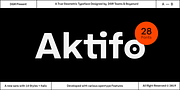 Aktifo, a Sans Serif Font by Degarism Studio (Thumbnail 1 of 15)
