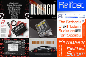 Techno Font Bundle 97% OFF