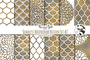 Seamless Watercolor Patterns #2 GS