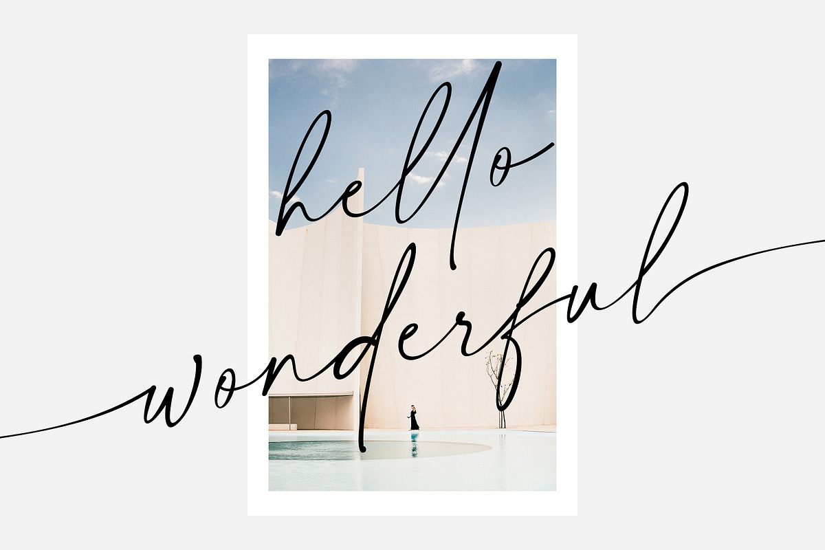 Fellaure - Modern Script, a Script Font by MJB Letters (Photo 6 of 10)