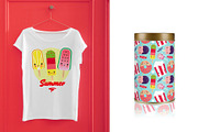 Patterns Kawaii Ice Cream & Sweets, a Pattern Graphic by Pia Kolle (Thumbnail 3 of 6)