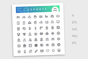 Esports Line Icons Set, an Outline Icon by Voysla's Shop (Thumbnail 4 of 4)