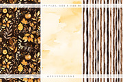 Golden Houf Of Fall Patterns, a Pattern Graphic by PeDe Designs (Thumbnail 2 of 10)