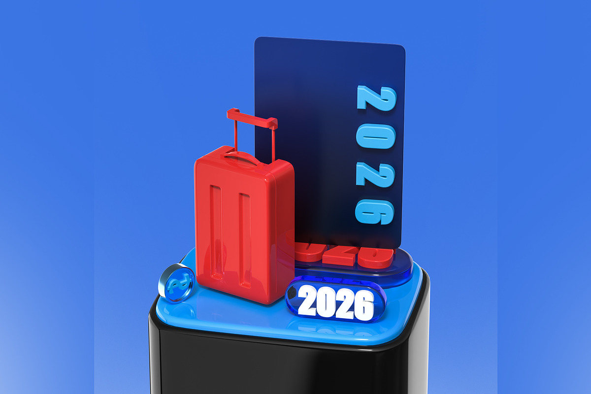 New Year 2026 3D Icon Pack, an Object Illustration by pixelmock (Photo 3 of 13)