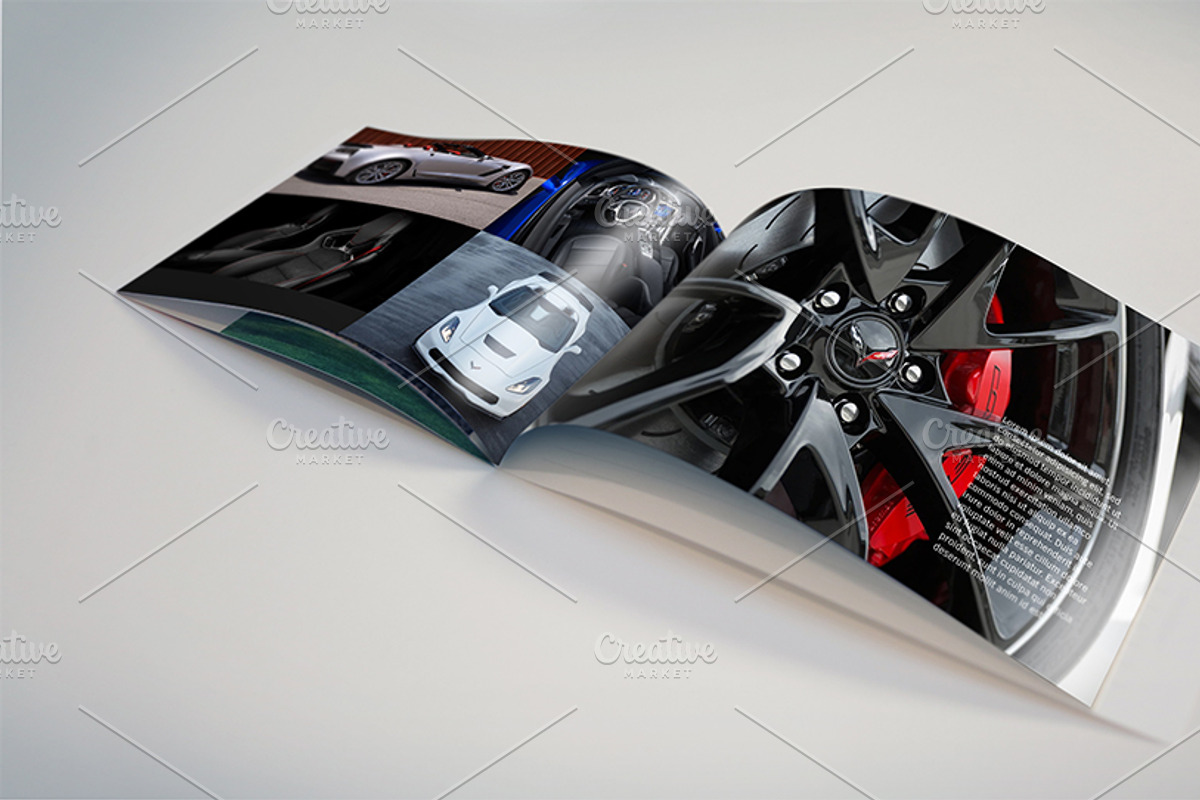 Wide Format Booklet PSD Mockups, a Print Template by Shop Mockpro