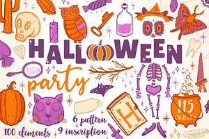 Halloween party.Holiday collection.