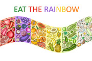Color diet infographics and patterns, a Food Illustration by Artspace (Thumbnail 6 of 6)