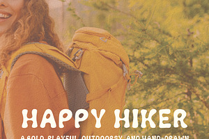Happy Hiker - An Adventure Font