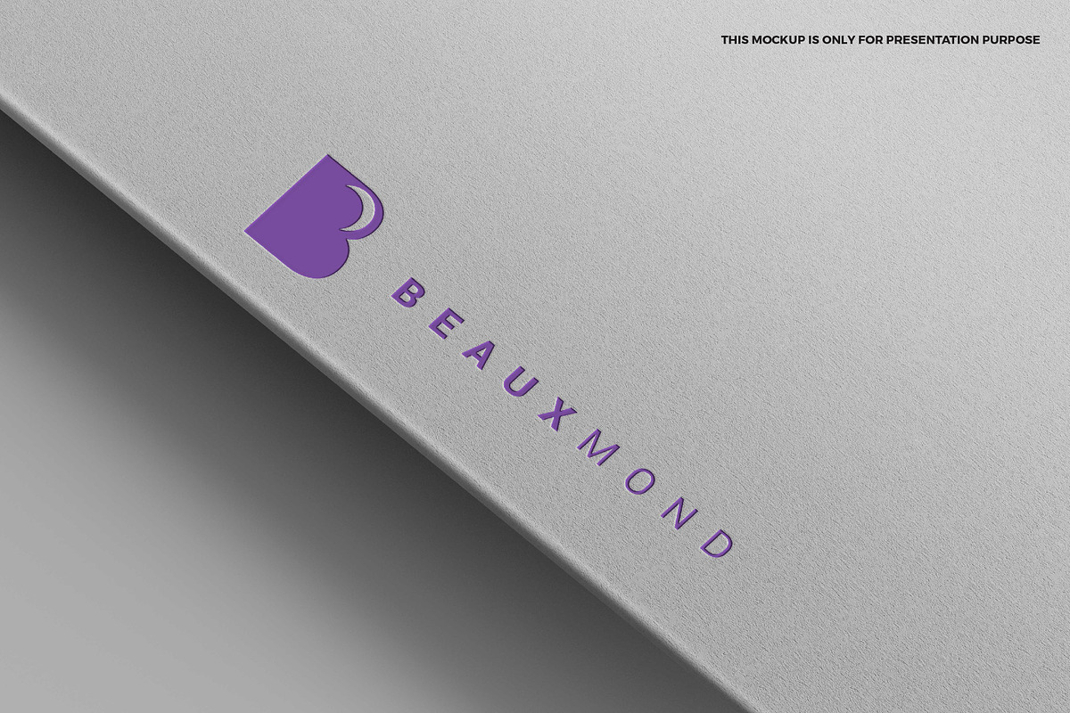 B crescent moon logo design, a Branding & Logo Template by MuzaInspires (Photo 5 of 5)