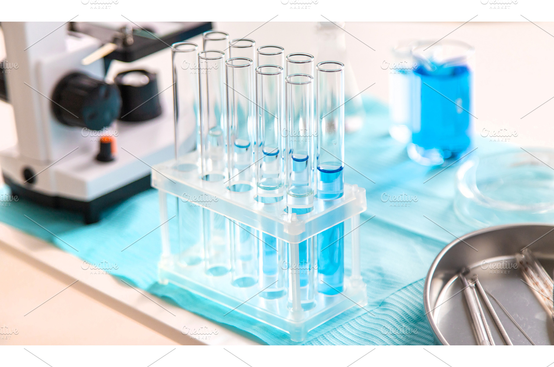 Water research in the laboratory, a Technology Photo by yanadjana