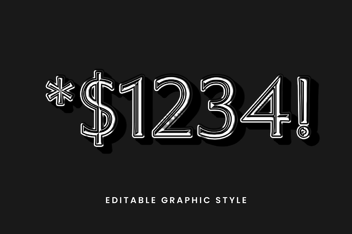 Antique Outline Text Effect preview 2