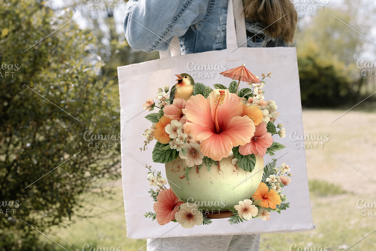 Whimsical Summer Tropical Drink PNG, an Illustration by Canvas Craft (Photo 7 of 7)