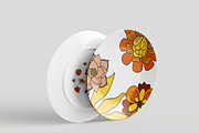 Tropical Flower Pattern Retro Summer, a Pattern Graphic by Trendingdigital (Thumbnail 8 of 21)
