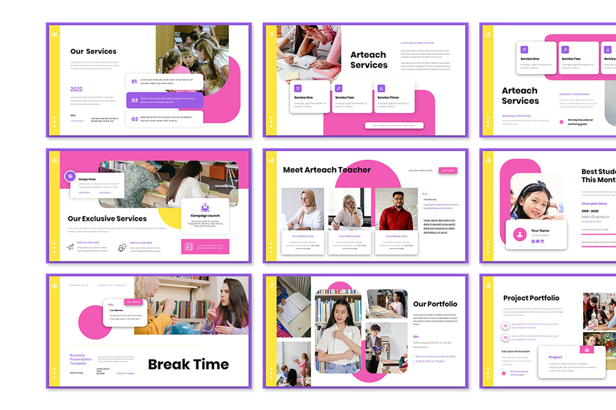 Arteach Education Presentation Temp, a Presentation Template by Analogous Temp (Photo 3 of 5)