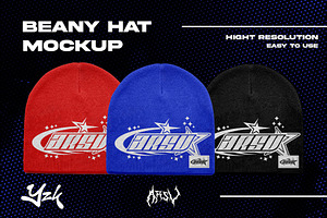 BEANIE HAT MOCKUP ARSV, a Hat Mockup by arseavin project