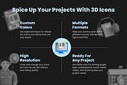 3D Learning Icons, a Characters & Person 3D Model by Flat Icons (Thumbnail 2 of 8)