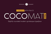 Cocomat Pro - 18 fonts, a Sans Serif Font by Zetafonts (Thumbnail 1 of 14)