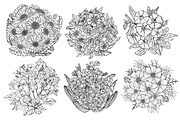33 Floral Bouquets Set, a Decorative Illustration by Sunset&Sea Design (Thumbnail 6 of 6)