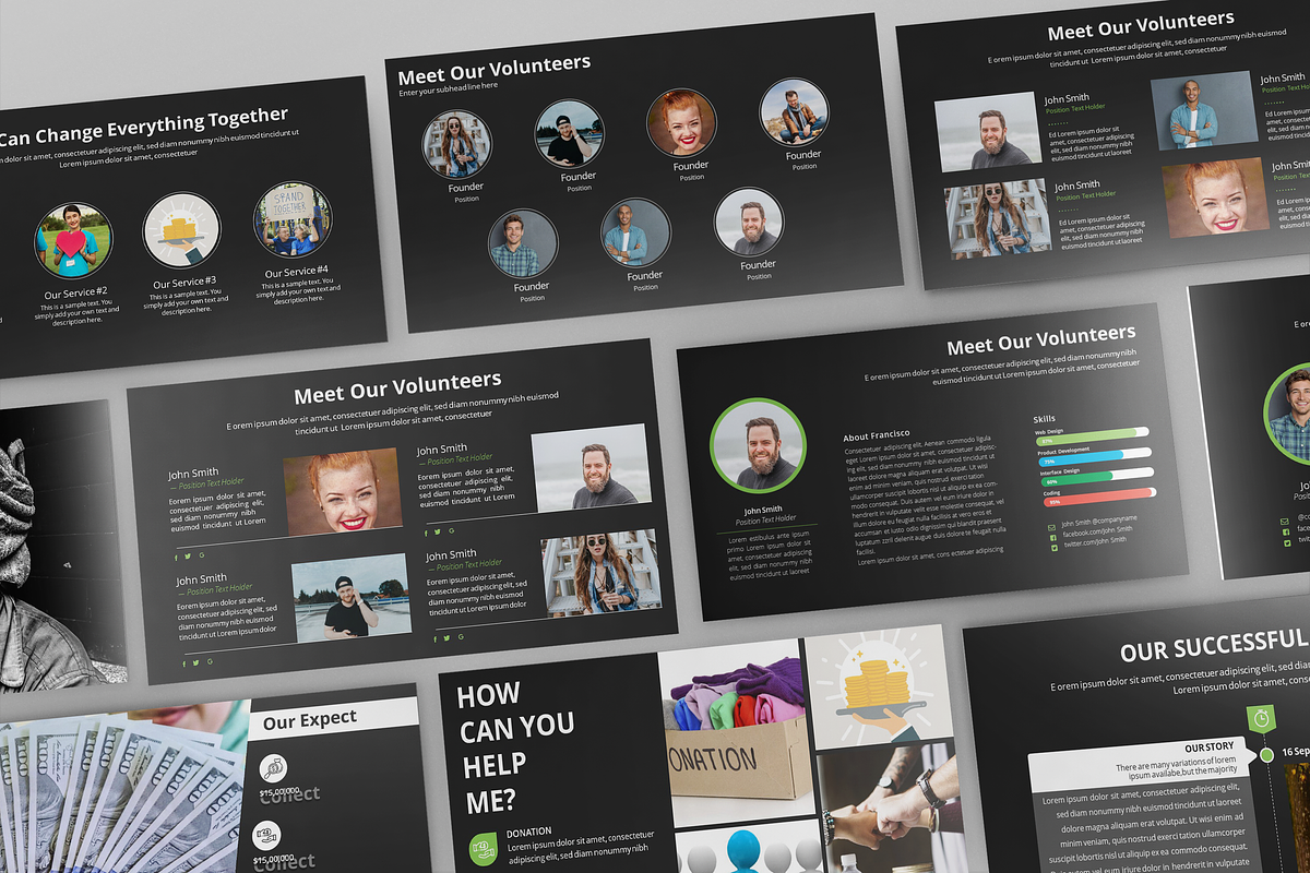 Dev Charity Template Bundle, a Presentation Template by litoondev (Photo 3 of 6)