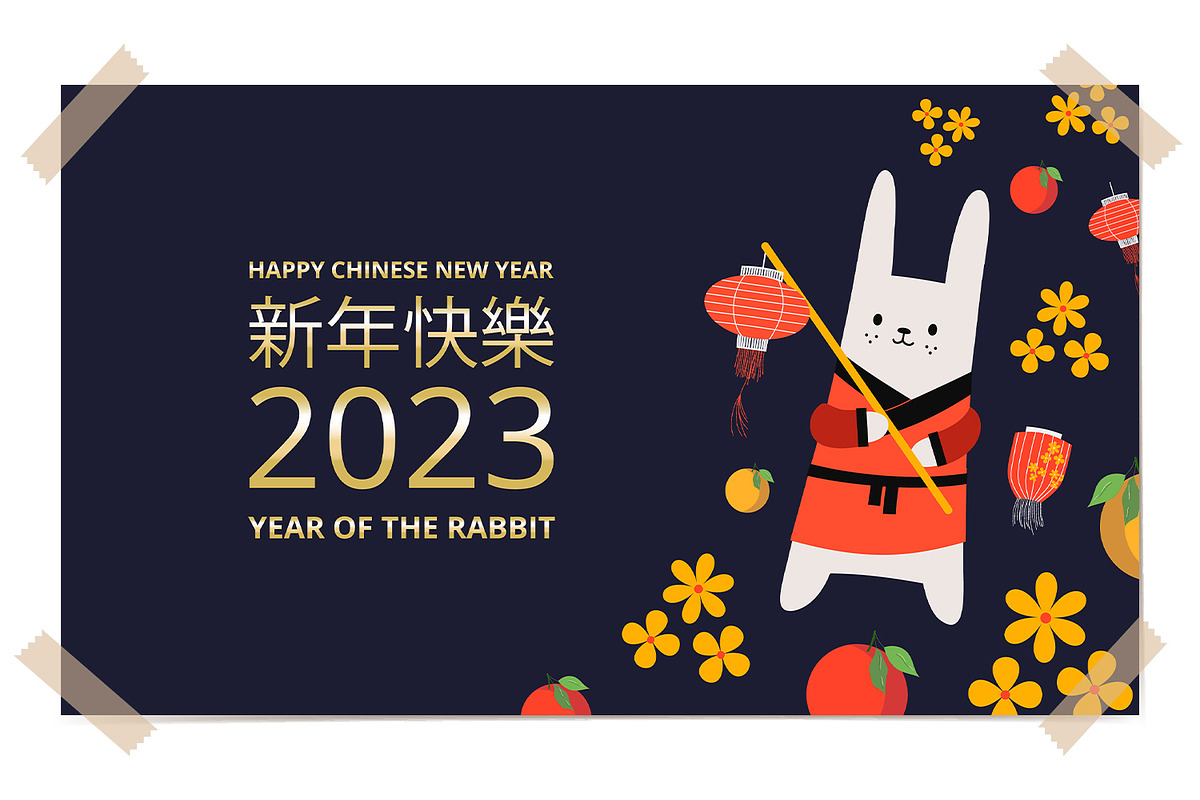 Happy Chinese New Year 2023, an Animal Illustration by GingerbirbArt (Photo 2 of 7)