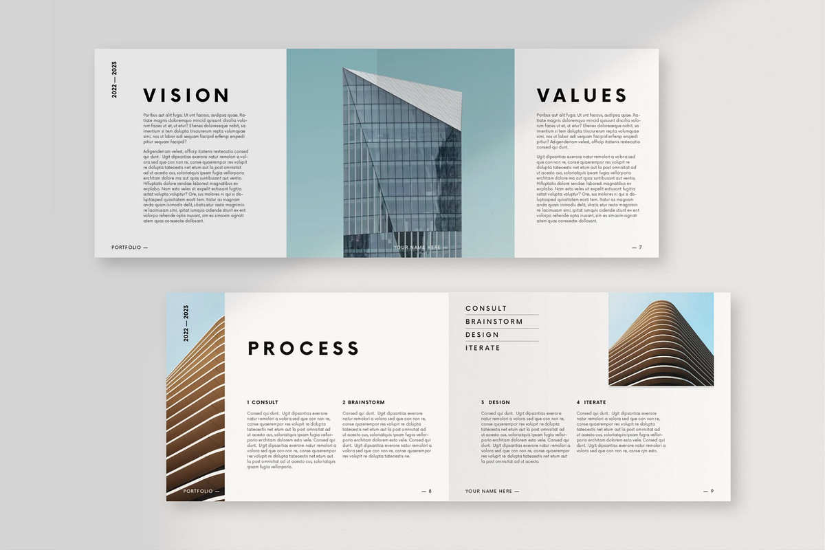 Minimal Portfolio Template Canva, a Presentation Template by ...