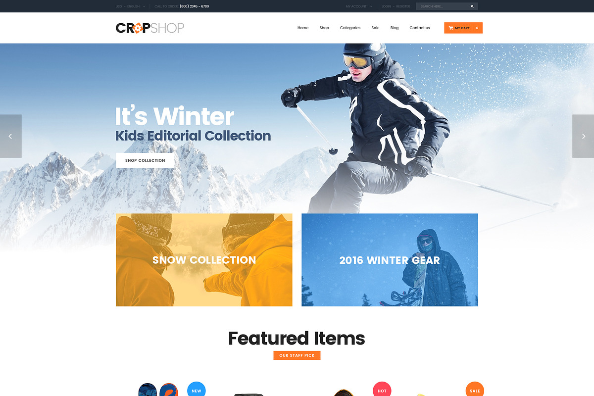Cropshop - Magento 2 Theme, a Websites & App Template by Puzzthemes (Photo 2 of 4)