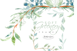 Watercolor Greenery & Wreaths