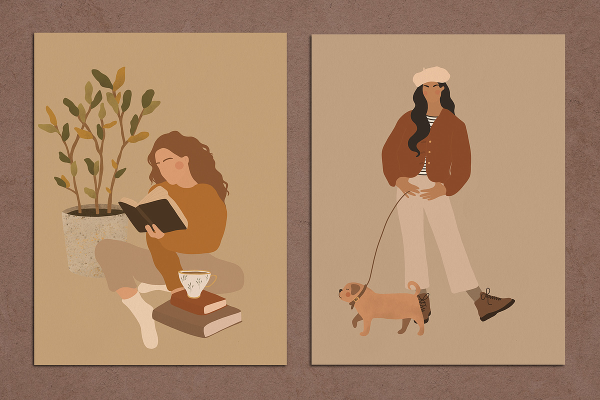 8 Autumn Vibes Abstract Posters, a Decorative Illustration by Miracles Everywhere (Photo 2 of 6)