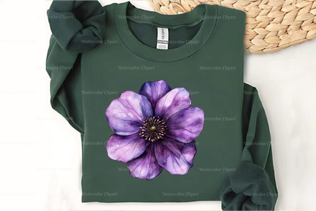 Abstract Flowers Clipart, an Illustration by Watercolor design (Photo 6 of 10)