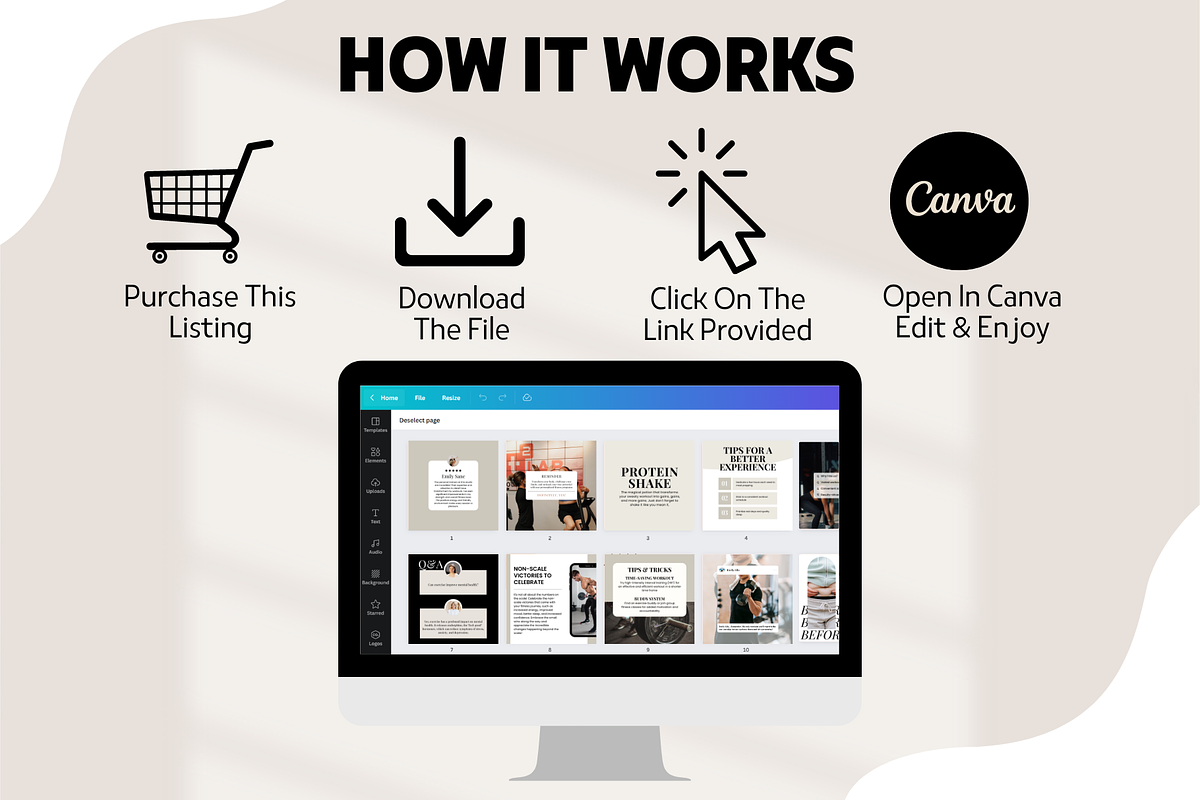 Personal Trainer Instagram Templates, a Social Media Template by EliteMatidi (Photo 7 of 9)