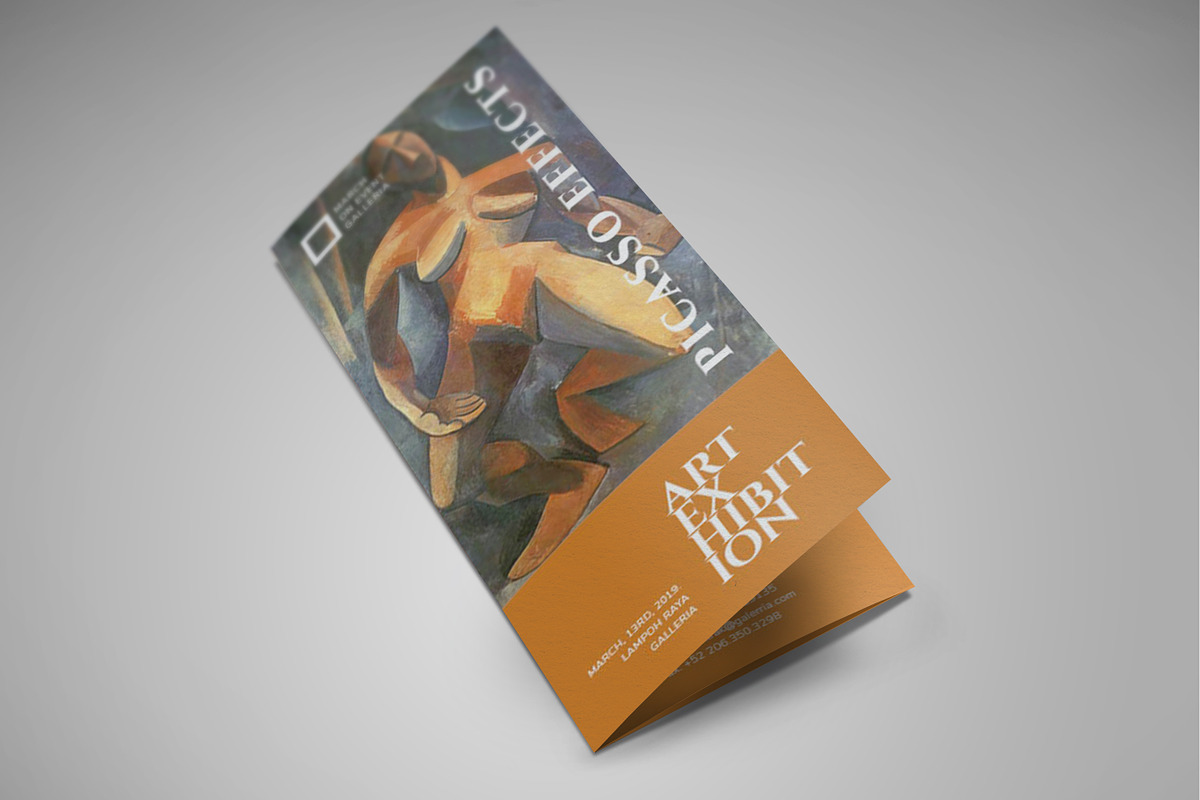 Art Exhibition Trifold, a Brochure Template by Bookrak Graphic Design (Photo 1 of 6)