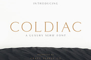 Coldiac - Luxury Serif Font, a Serif Font by Craft Supply Co. (Thumbnail 1 of 9)