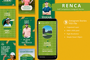 Golf Competition Canva & Instagram, a Social Media Template by Attype (Thumbnail 1 of 4)