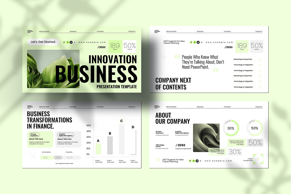 Minimal Business plan Presentation, a Presentation Template by Slide-Agency (Photo 3 of 9)
