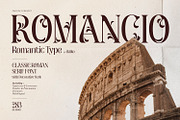 Romancio - Romantic Type, a Serif Font by ikiiko (Thumbnail 1 of 7)