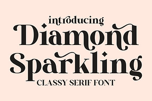 Diamond Sparkling Serif Font LS