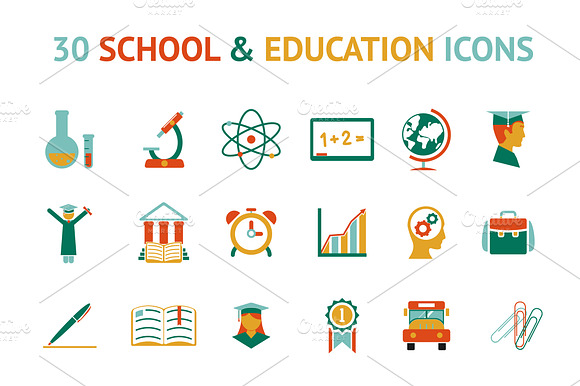 30 Education Icons