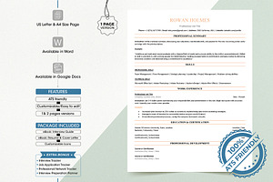ATS Friendly microsoft word resume