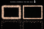 Rose Gold Confetti Frames Borders, a Texture Graphic by Nifty Template Studio (Thumbnail 8 of 10)